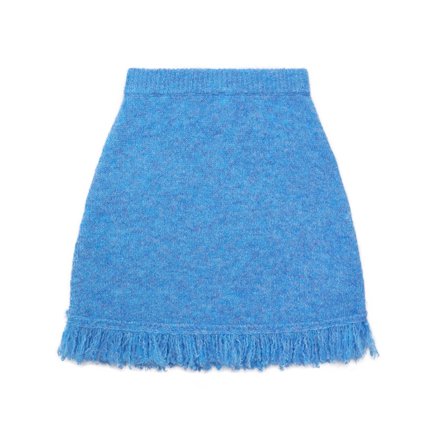 Twisted Bread Dog Alpaca-Feel Knit Skirt